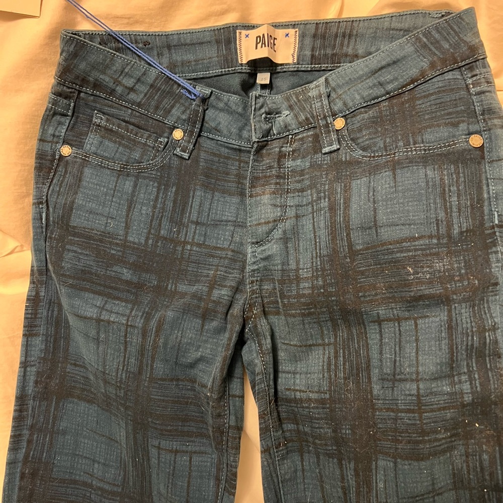 PAIGE  Plaid Verdugo Ultra Skinny Jeans - NWT, never worn! Size 25